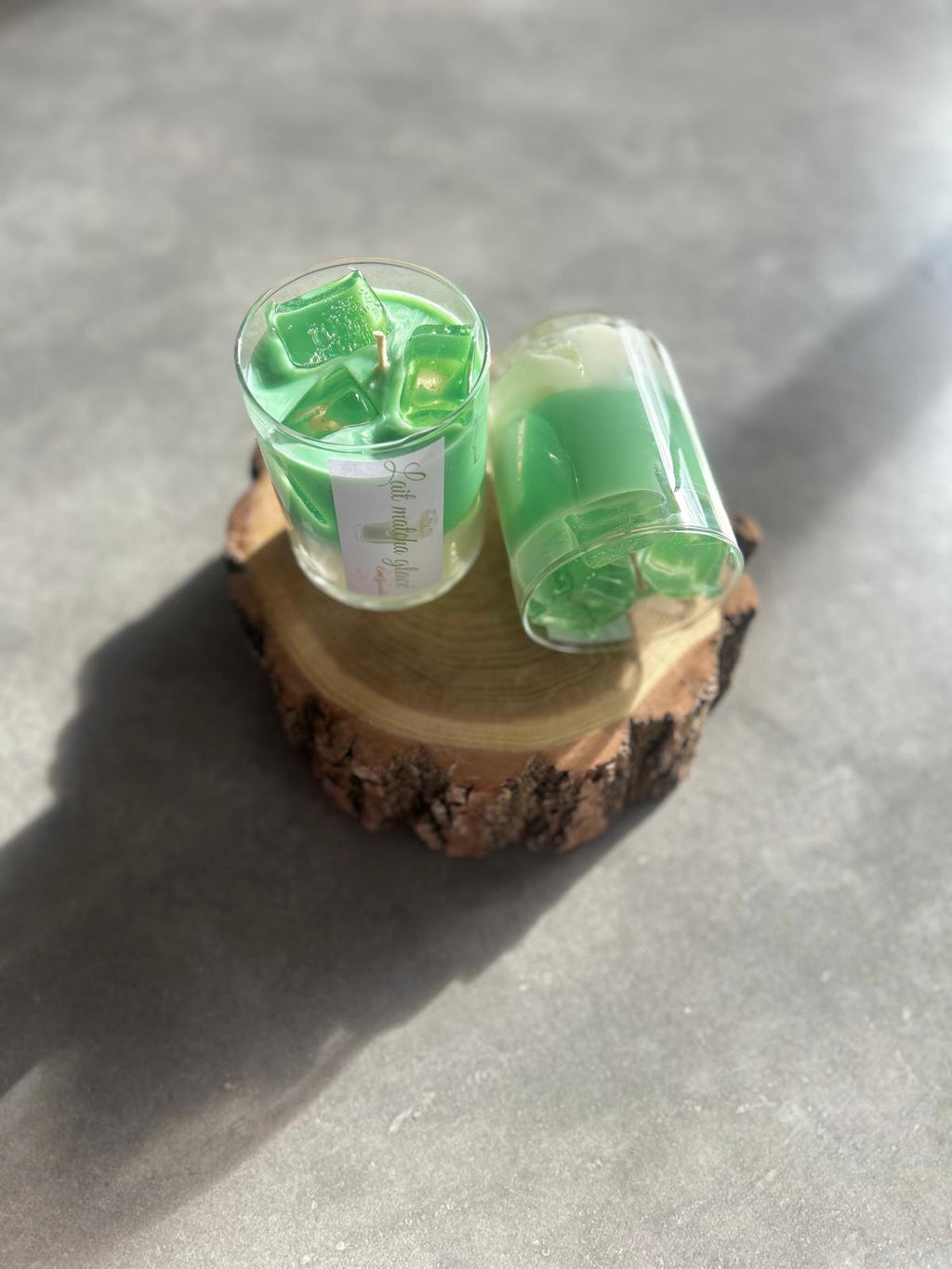 Bougie gourmande Lait matcha - Matana Création
