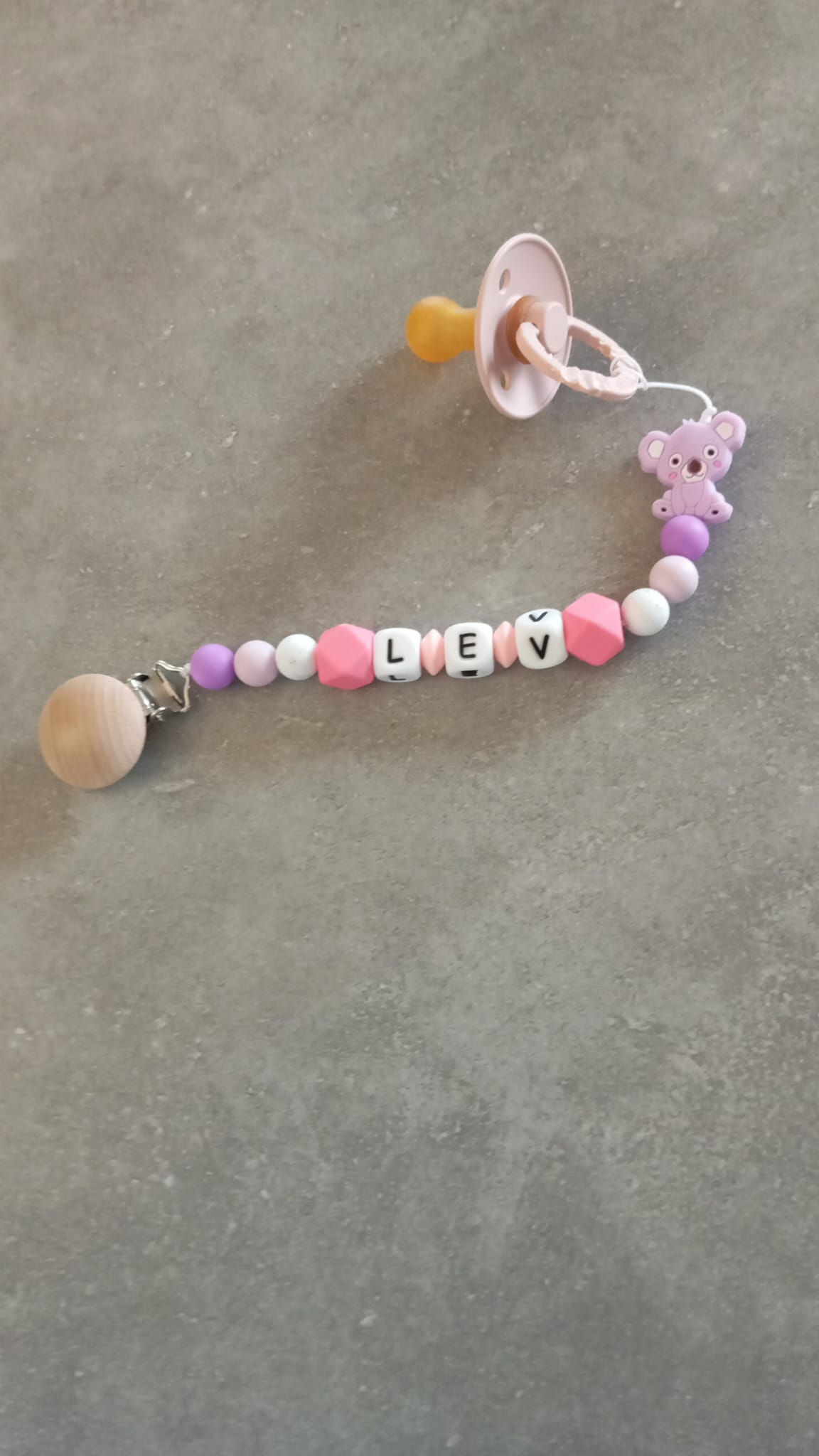 Attache tétine personnalisée bébé - cadeau naissance original