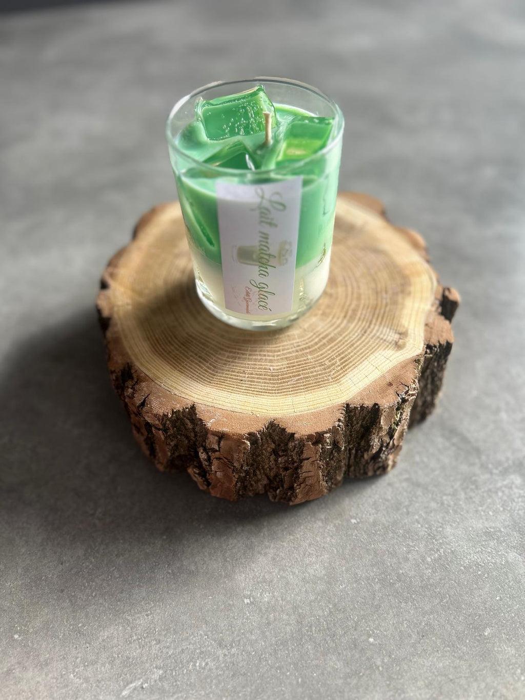 Bougie gourmande Lait matcha - Matana Création