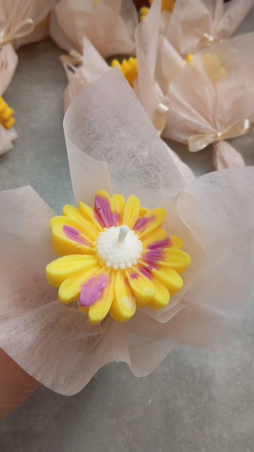 BOUGIE DECORATIVE FLORALE